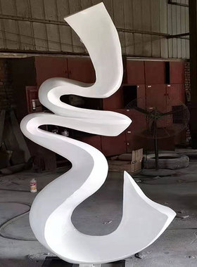 抽象花纹云朵不锈钢异形雕像摆件