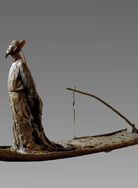 陆羽白居易吴道子雕塑摆件定制