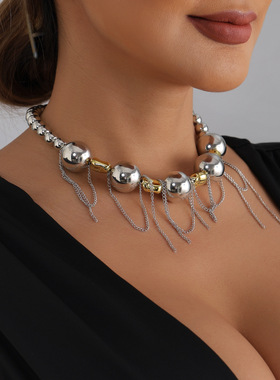 欧美跨境饰品几何圆珠手工串珠流