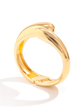 欧美跨境饰品 夸张大水滴金属光面镜面抱抱开口手镯ins冷淡风手饰