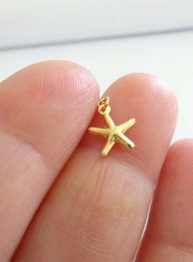 欧美女士简约五角星个性合金电镀