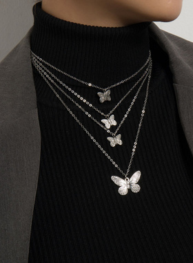 欧美跨境饰品时尚潮流复古金属蝴