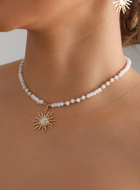 欧美跨境饰品几何多切面球形玻璃