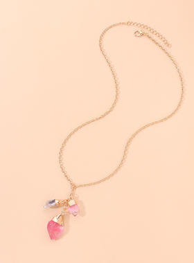 欧美跨境饰品时尚流行彩色水晶