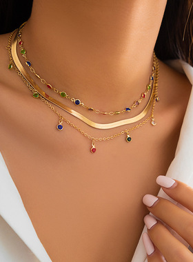 欧美跨境饰品小众辣妹风水晶星形