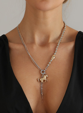 欧美跨境饰品2026年马年开运双拼