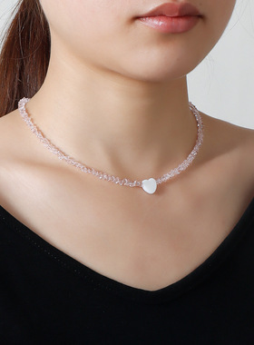 欧美跨境饰品ins风玻璃水晶手工