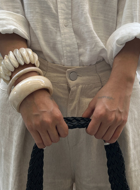 欧美跨境饰品复古个性几何轮胎镯