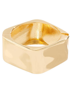 欧美跨境不规则光面金属宽手镯bracelet 时尚个性C形纹理开口手饰