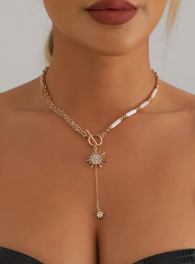 欧美跨境饰品ins波西米亚太阳花