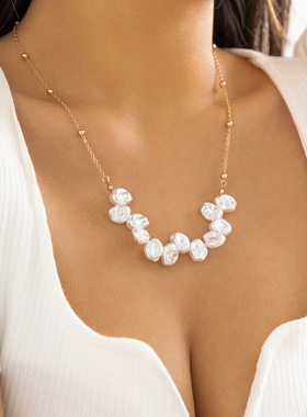 欧美跨境饰品简约手工流苏串珠