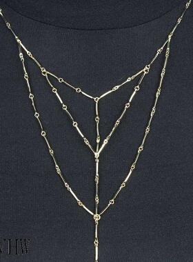 2016欧美夏秋流行合金纯链条