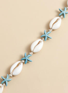 夏季波西米亚风手工编织打结项链