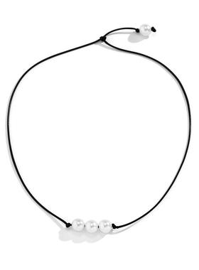 欧美跨境饰品冷淡风串珠蜡线锁骨