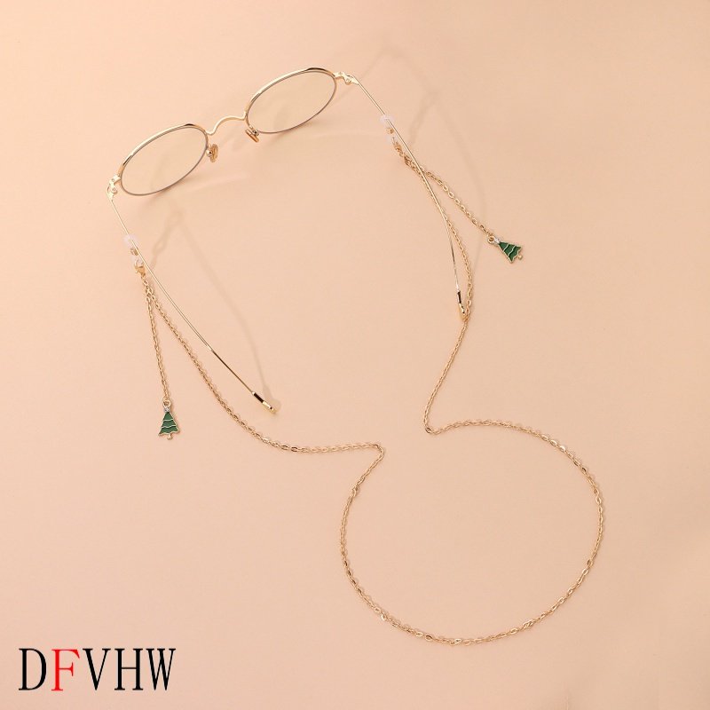 欧美跨境饰品 气质滴釉流苏圣诞眼镜链女 时尚金属链条眼镜配饰,淘宝优惠券,粉丝福利购,淘宝优惠卷