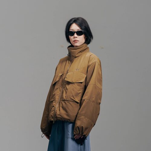 DAIKON Lab 24aw户外机能多袋立领3M新雪丽廓形短款工装棉服外套 - 图2