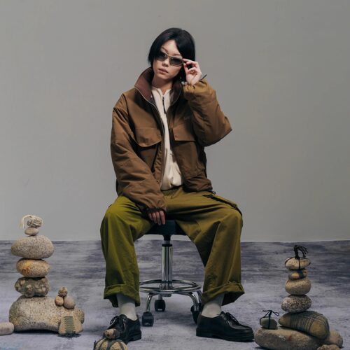 DAIKON Lab 24aw户外机能多袋立领3M新雪丽廓形短款工装棉服外套 - 图3
