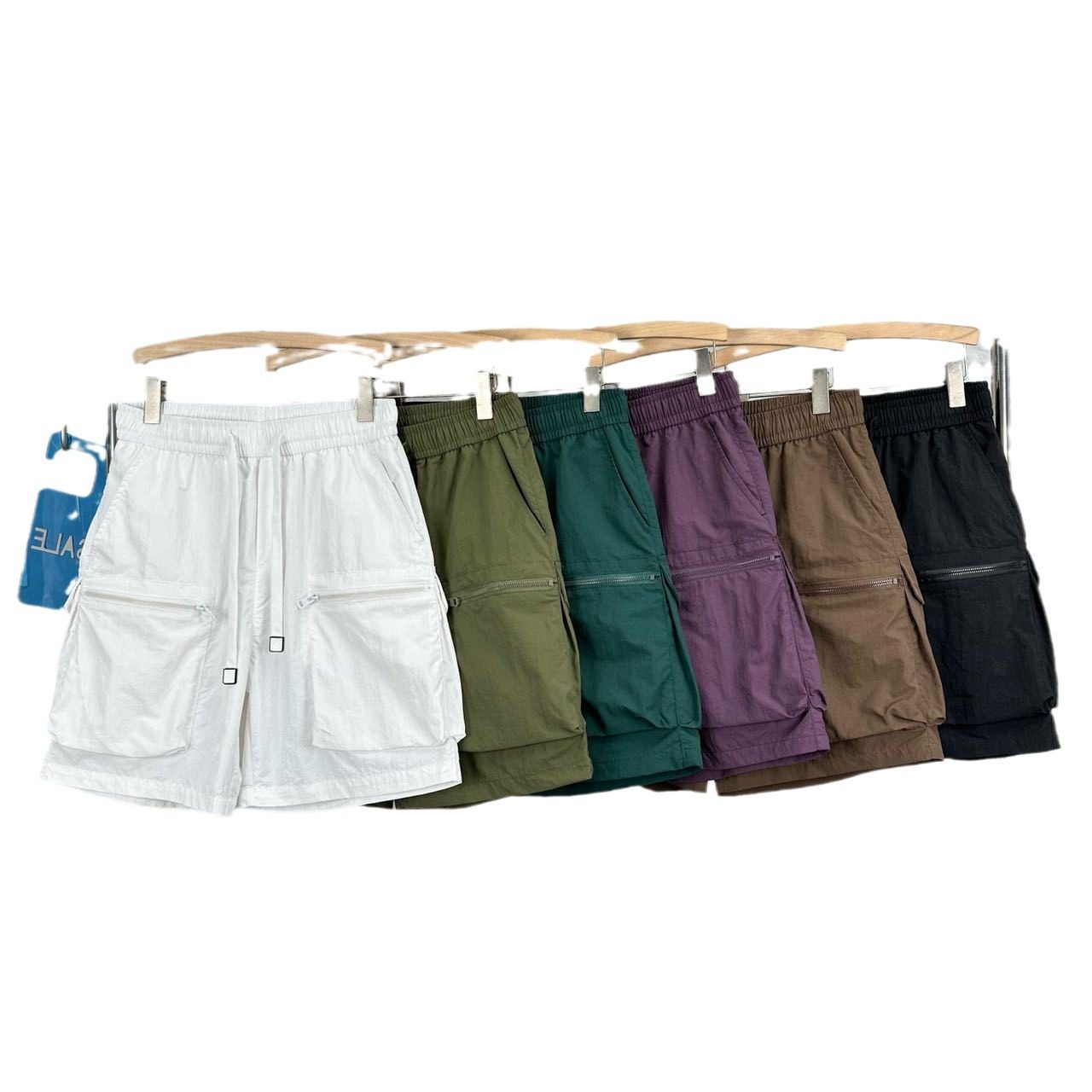 夏季速干多口袋薄款纯色简约宽松工装短裤男士五分休闲潮牌,淘宝优惠券,粉丝福利购,淘宝优惠卷