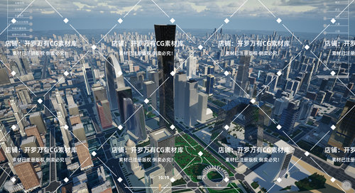 UE5虚幻5自制场景数字孪生项目作业中国现代智慧城市可视化源文件 - 图3