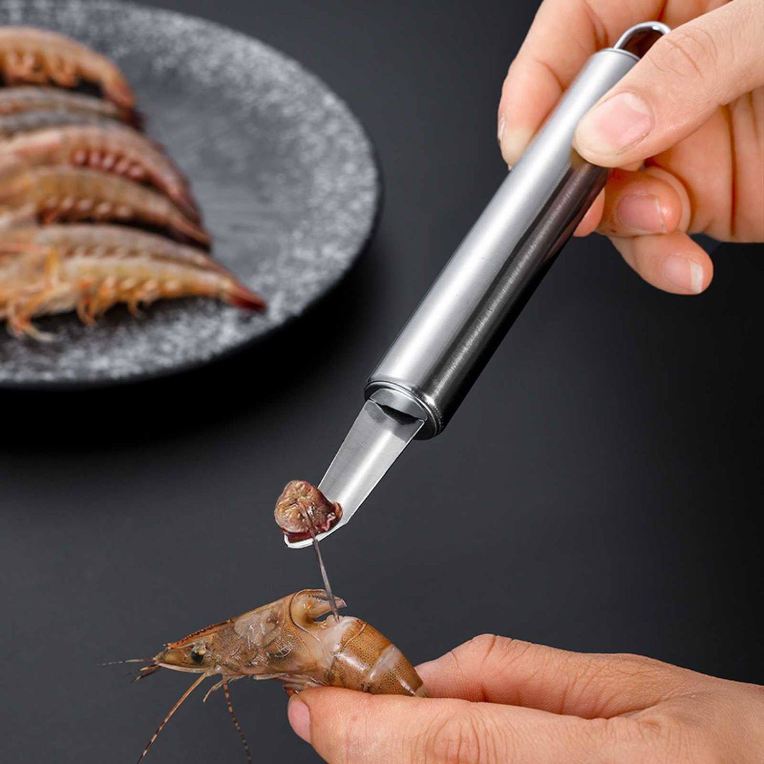 不锈钢虾线剔除刀剥虾壳工具挑挖虾胃专用刀去核器龙眼去核神器,淘宝优惠券,粉丝福利购,淘宝优惠卷