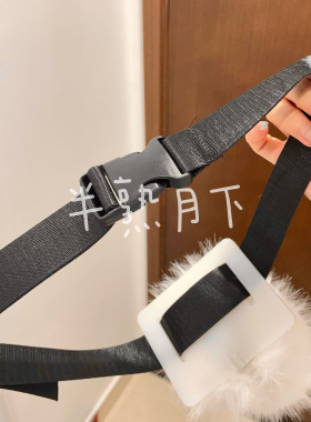 半熟月下纯色可爱电动兔兔尾巴道具兽尾二次元cos角色可动手作