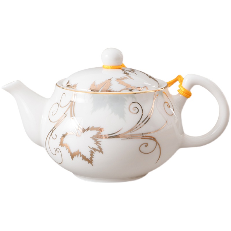 客厅中式小茶壶茶具零配件泡茶壶家用单壶85毫升青花陶瓷简约白瓷 - 图3