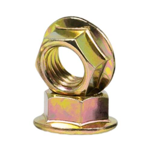 10.9级镀彩锌六角法兰螺母GB6177防滑螺帽带齿锁紧M6M8M10M12-M20 - 图3