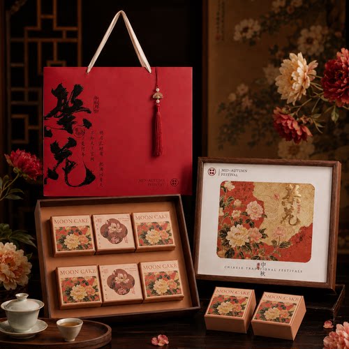 月饼礼盒中秋月饼包装盒礼品盒空盒子高档高端包装盒高级感定制款 - 图2