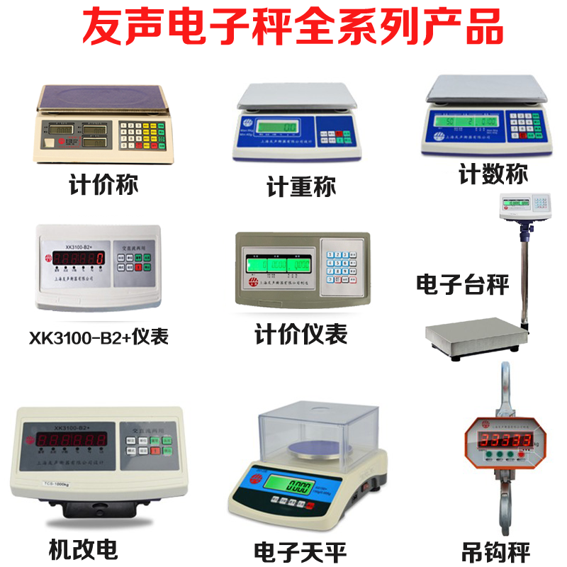 上海友声电子秤配件商用台称30kg充电器蓄电池称头连接座通用开关-图3