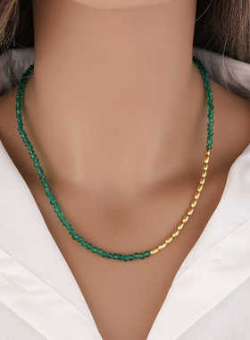 夏季梁友安同款周雨彤串珠项链