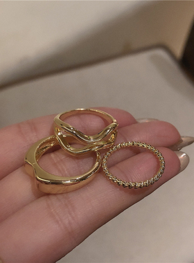 简约百搭戒指轻奢个性指环