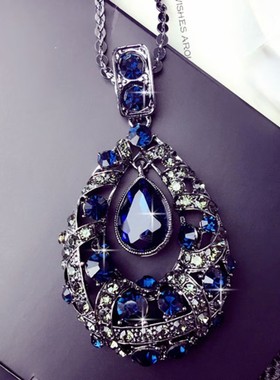 奢华大气毛衣链奢华高级感配饰