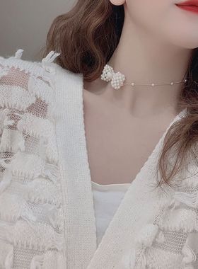 珍珠小众设计感百搭饰品吊坠项链