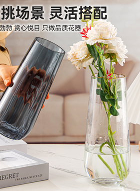 北欧ins风玻璃花瓶大号