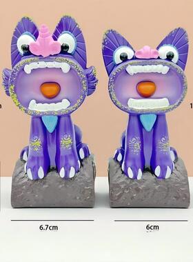 非遗云南纪念品瓦猫摆件