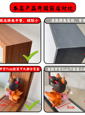 CRYBABY眼泪工厂系列展示盒泡泡玛特盲盒展示盒壁挂灯光收纳相框