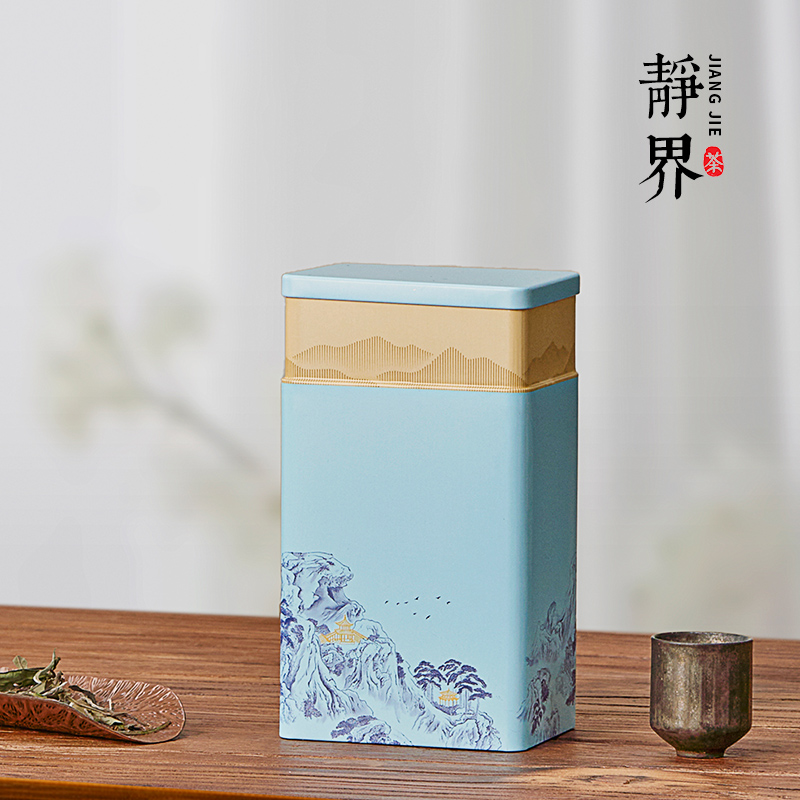 通用茶叶罐方形马口铁罐红茶绿茶龙井茶铁观音密封罐包装盒空盒