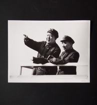 Black and white old photo Mao Lin to review one million cultural revolutionary army on the Tiananmen City building 15200 9 #