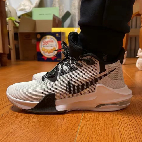 Nike Air Max Impact 3黑白耐克耐磨气垫实战篮球鞋男DC3725-100 - 图0