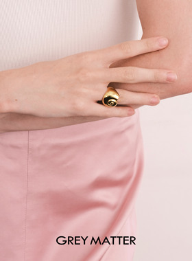 GreyMatter海螺纹理戒指小众