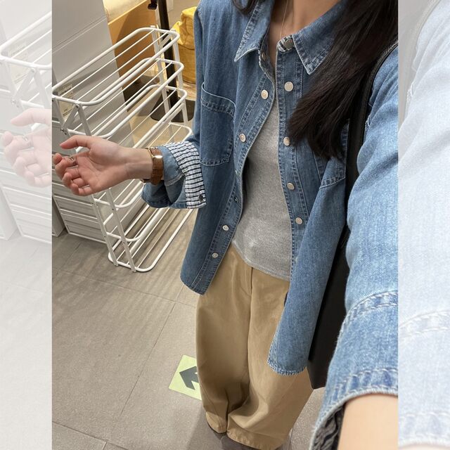Outerwear ເສື້ອ denim ຕົ້ນ ດູ ໃບ ໄມ້ ລົ່ນ ທີ່ ຍິ່ງ ໃຫຍ່