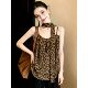 2026 New Heavy Industry Leopard Print Ribbon Camisole