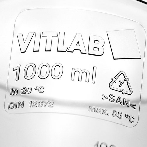 沉降杯1000mL进口沉降杯架2孔 SAN英霍夫沉降瓶Imhoff锥形杯 VITLAB 免费开票包邮 - 图0