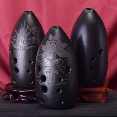 精品陶埙笔筒陨10孔八孔埙乐器F调G调专业演奏成人自学初学者 - 图0