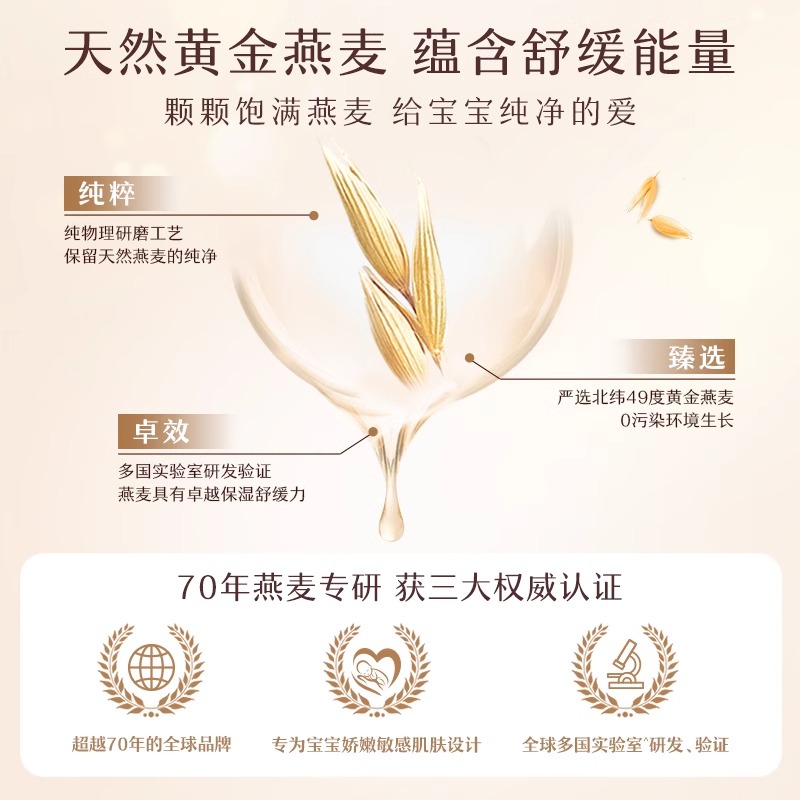 【自营】Aveeno艾维诺婴儿润肤乳宝宝身体乳儿童面霜四季滋润补水
