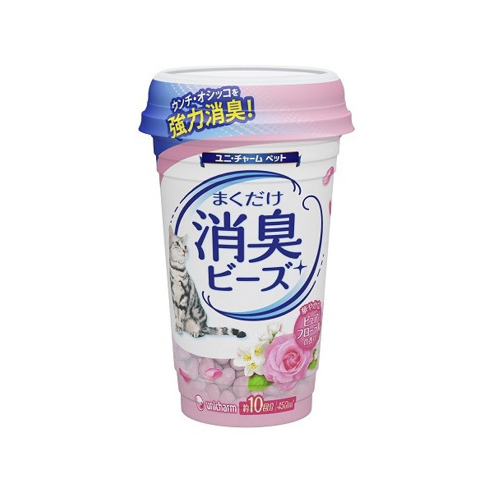 日本佳乐滋进口消臭珠猫砂除臭装花卉450ml*6瓶洗澡宠物用品猫咪 - 图0