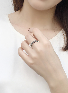 复古做旧小雏菊欧美风花朵戒指