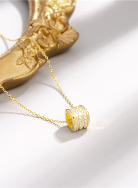 纯银镶钻温柔风小蛮腰项链现货