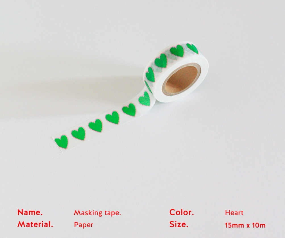 Korean simple love star basic tape