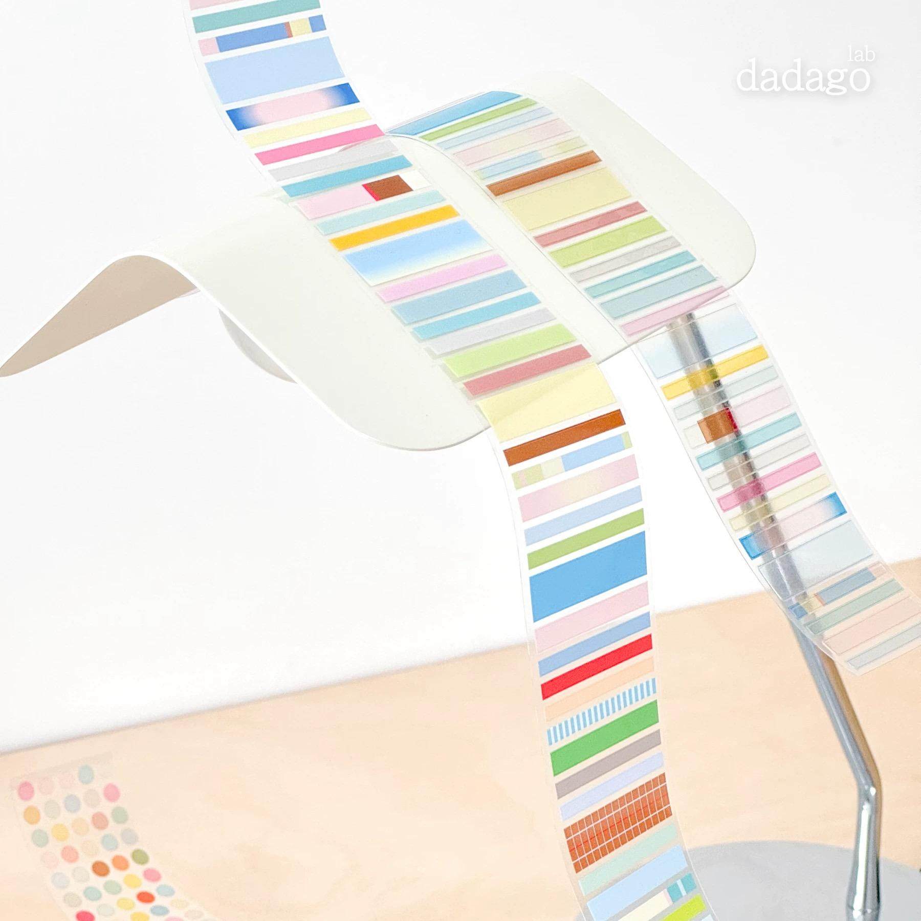 浮光分装 dadagolab 双透切膜胶带手帐基础圆点拉条方块贴纸卷ins,淘宝优惠券,粉丝福利购,淘宝优惠卷